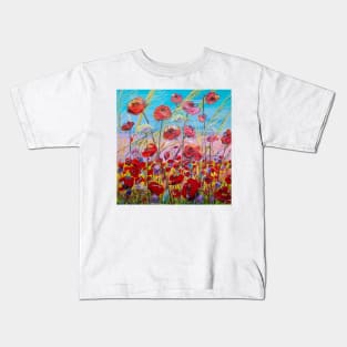 Scarlet poppies Kids T-Shirt